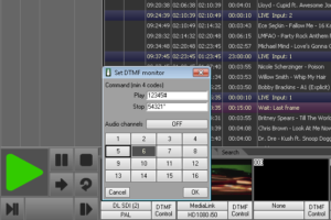 Playout can generate DTMF Cue tone on any selected audio channel. In same way it can detect DTMF cue tone on any audio channel and trig the playlist.